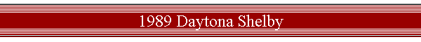 1989 Daytona Shelby